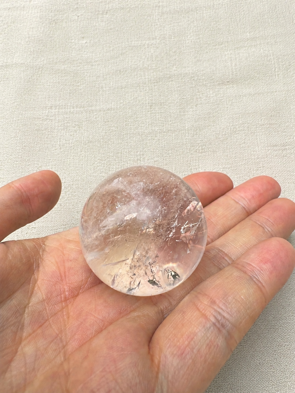 Premium White Crystal Sphere