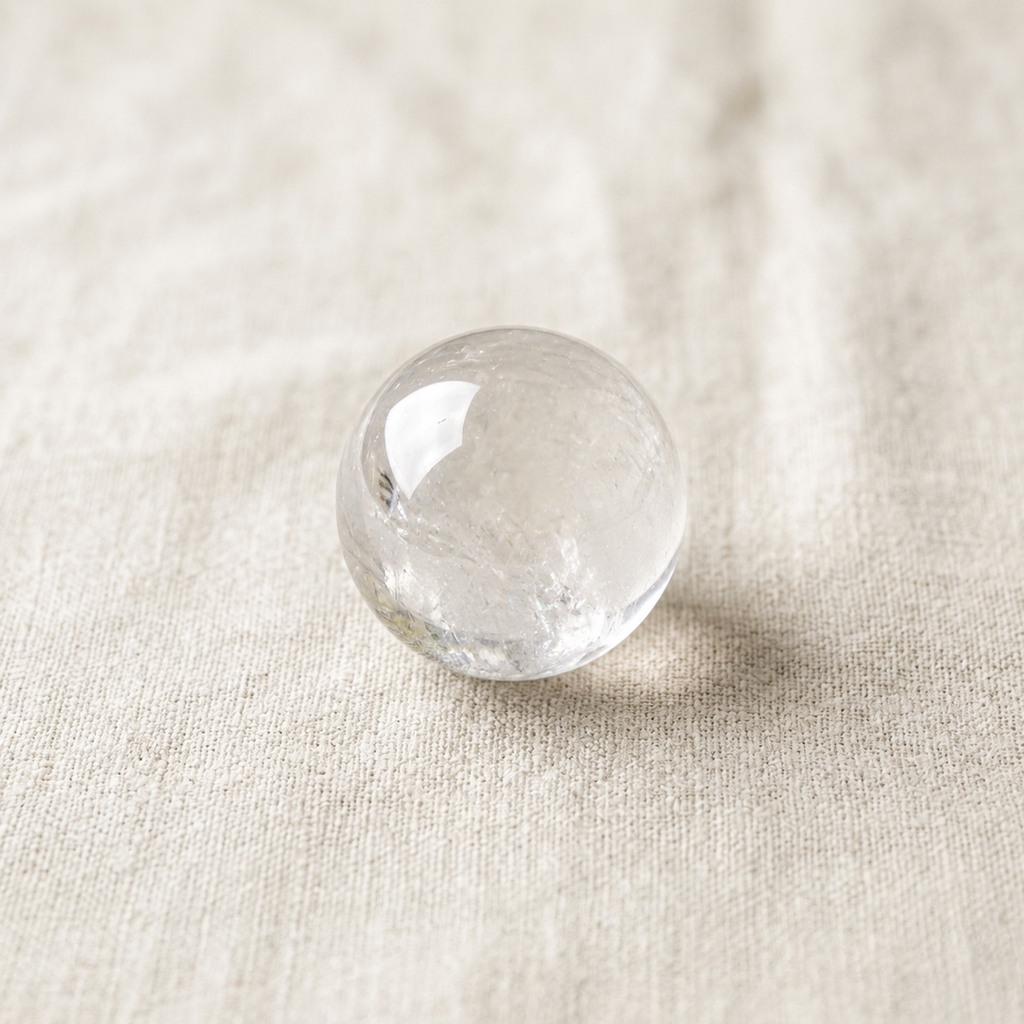 Premium White Crystal Sphere